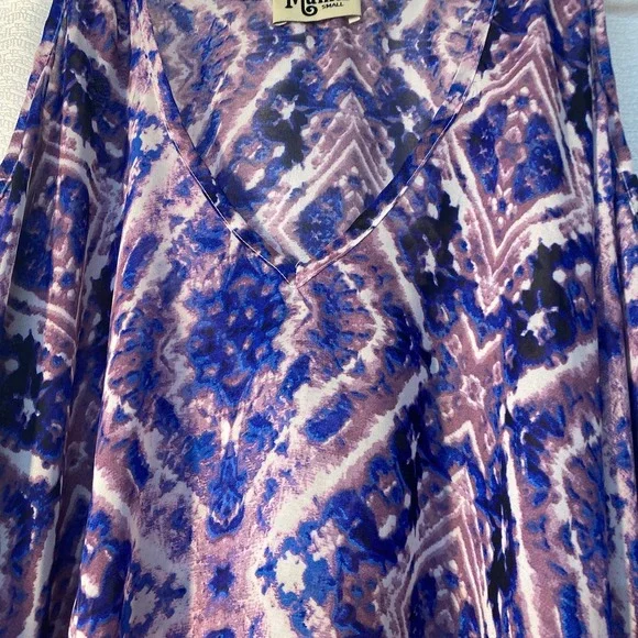 Show Me Your Mumu swimsuit coverup purple blue women sz S - Picture 2 of 4